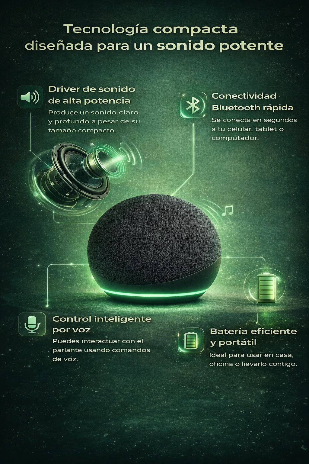 Parlante Inteligente ALAXE Con super descuento superior al 40% por compras de 2 o mas unidades!!!🔥