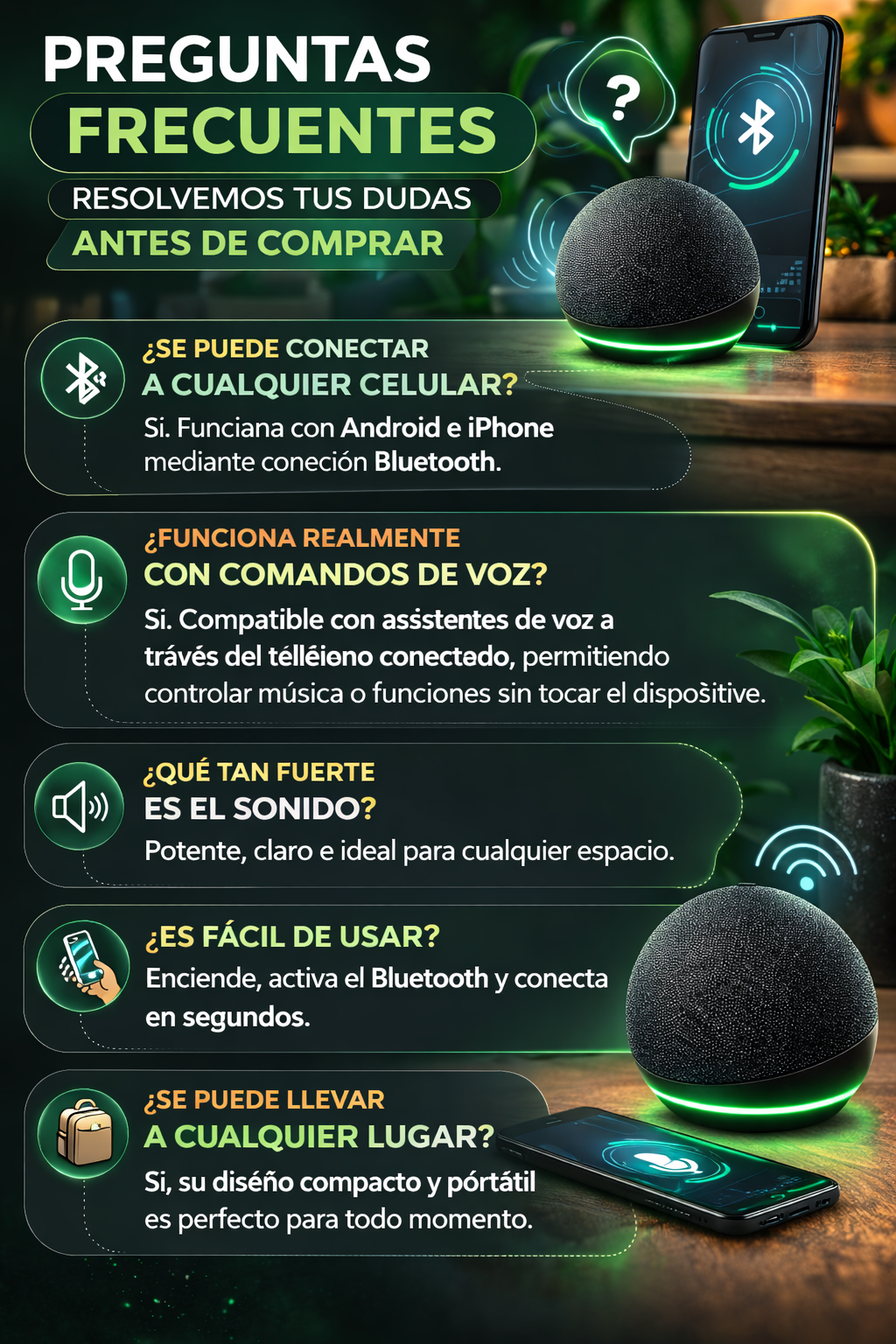 Parlante Inteligente ALAXE Con super descuento superior al 40% por compras de 2 o mas unidades!!!🔥