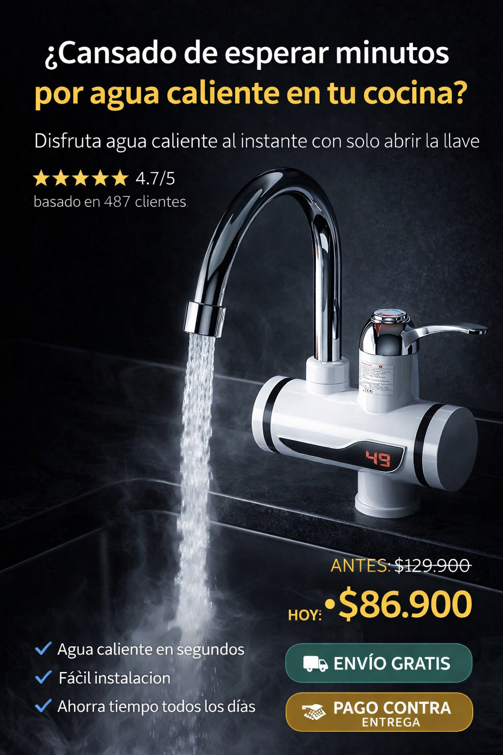 ¡¡GRIFO CALENTADOR DE AGUA!!