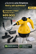 Limpiador a Vapor Eléctrico Multifuncion