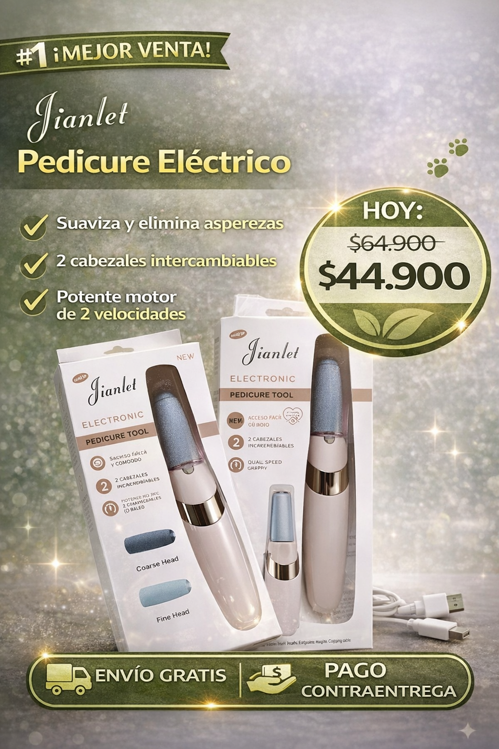 Removedor Eléctrico de Callos y Durezas