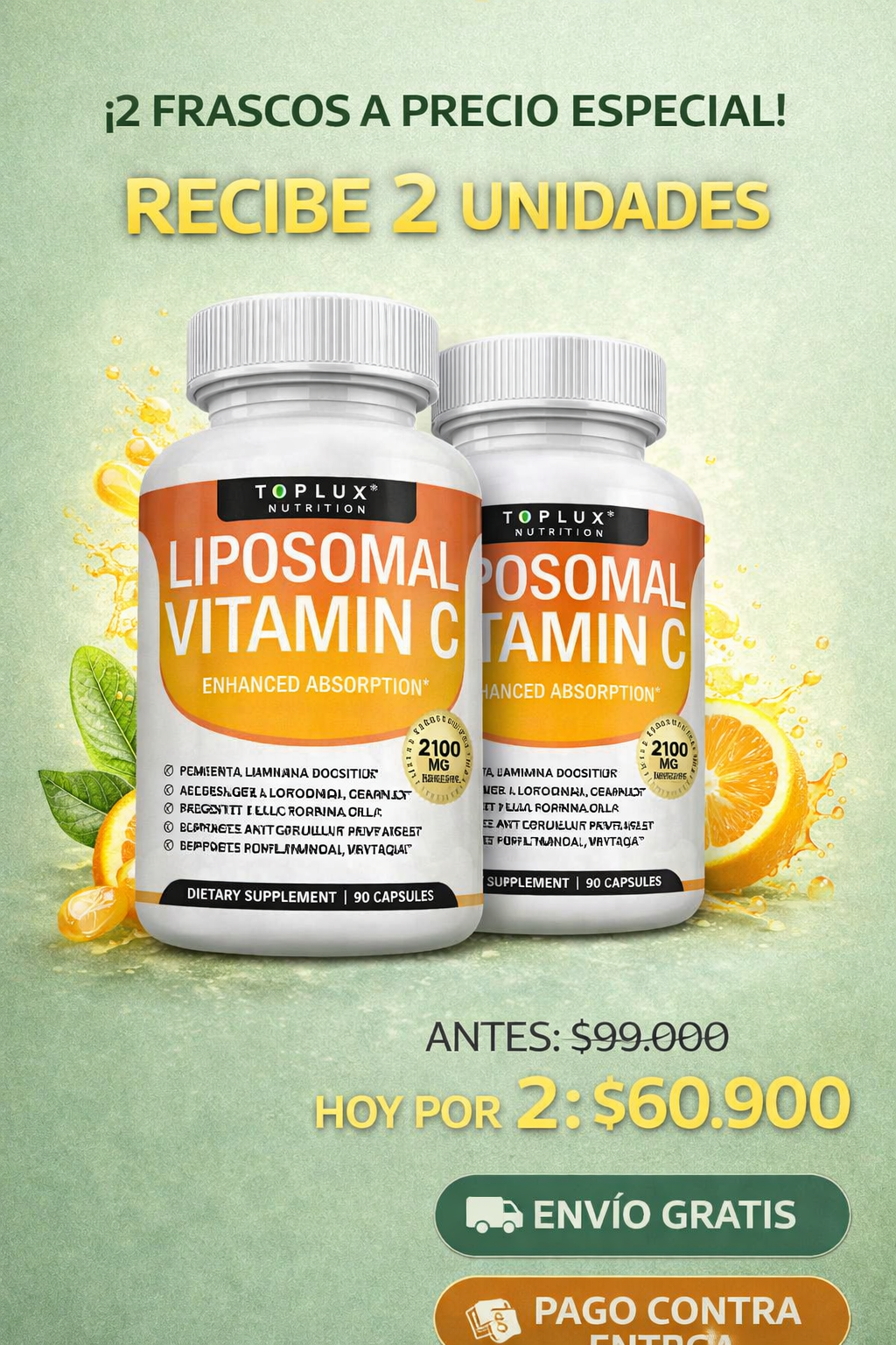¡¡Combo 2 Vitamina C Liposomal – Inmunidad y Vitalidad!!
